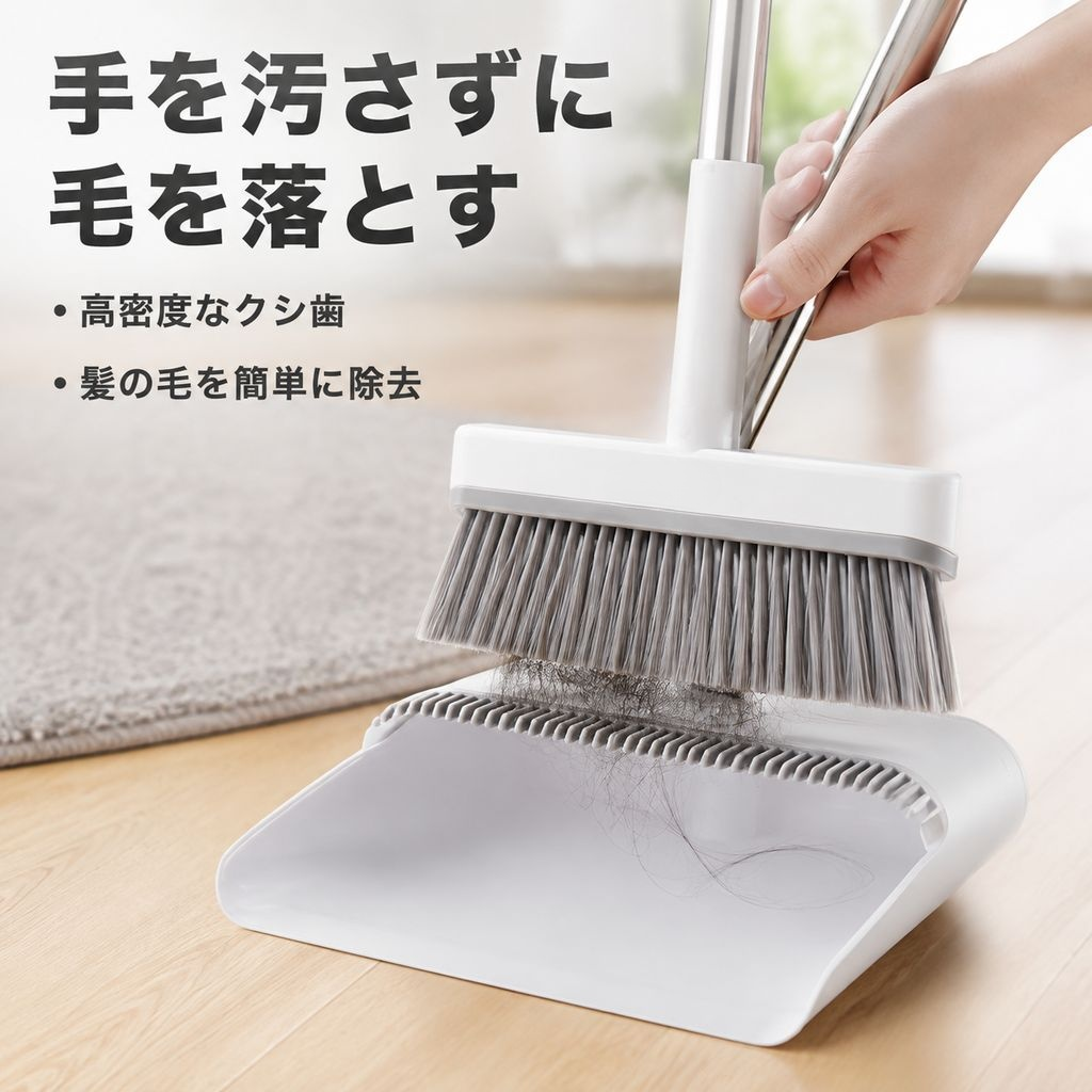 家庭用ほうきとちりとりセット
