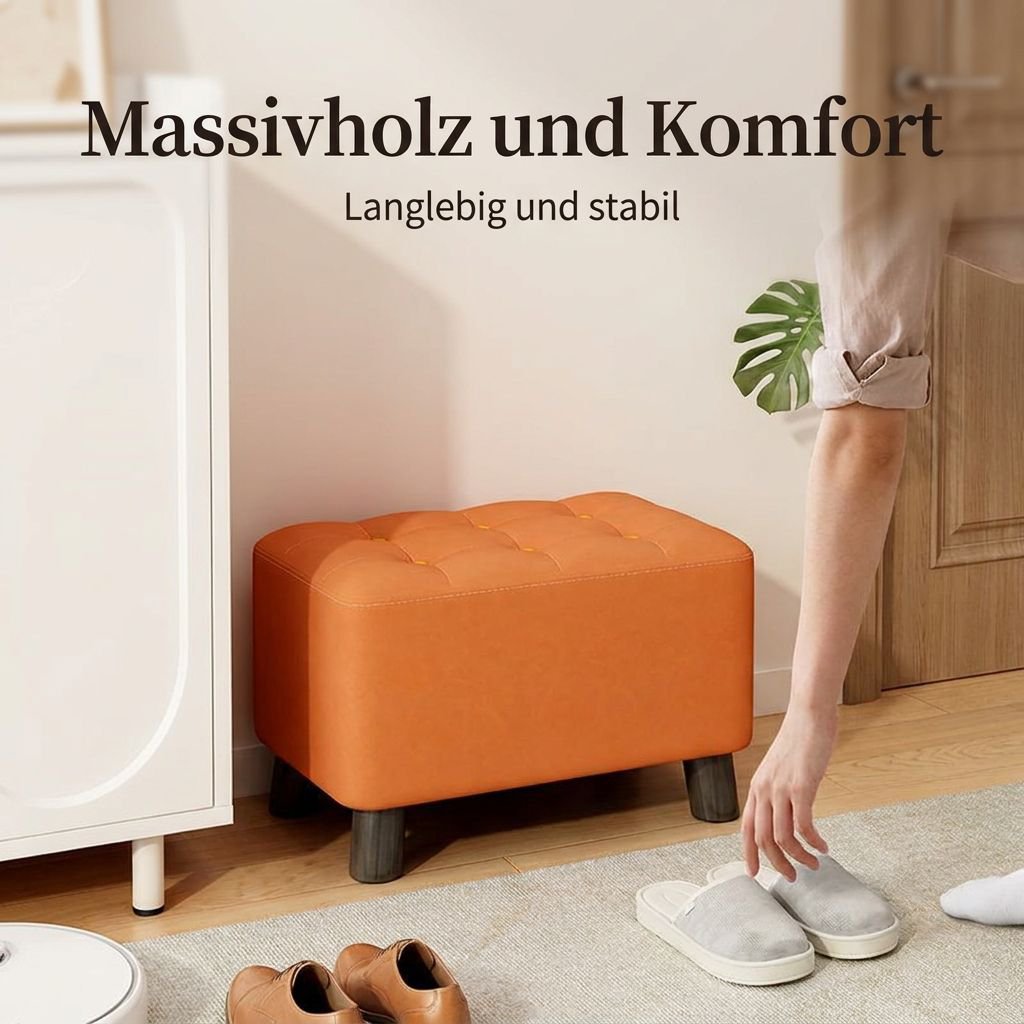 Kreativer quadratischer Hocker für den Heimgebrauch, geeignet zum Schuheanziehen und für Sofas.
