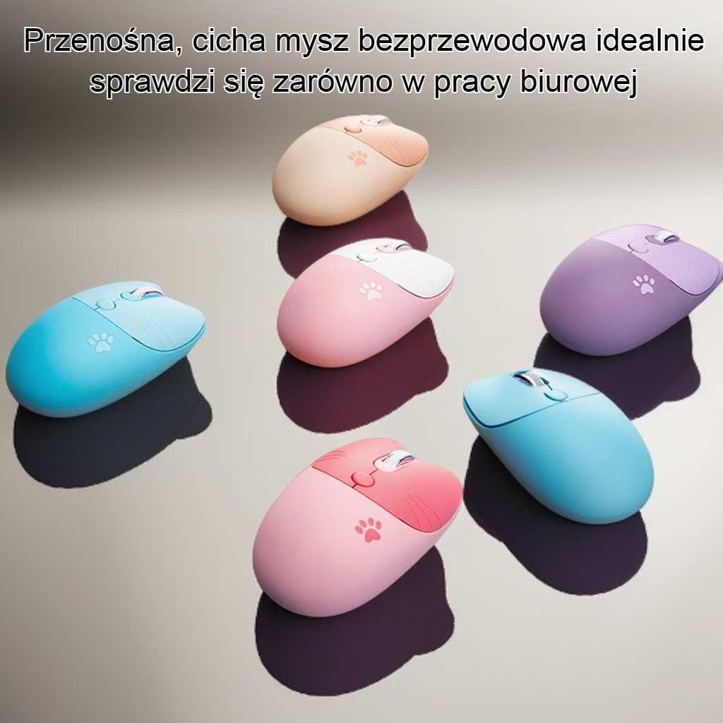 przenośna, cicha mysz bezprzewodowa
