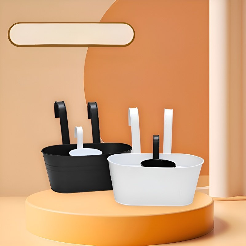 パティオ吊り下げ式アイアンバケツプランター