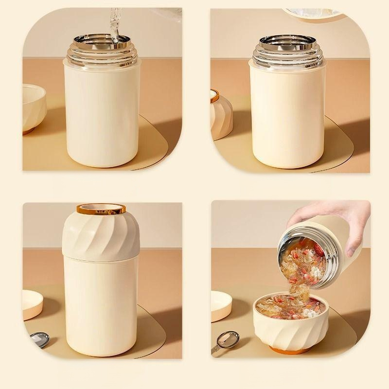 Multi-functional Portable Insulated Lunch Jar