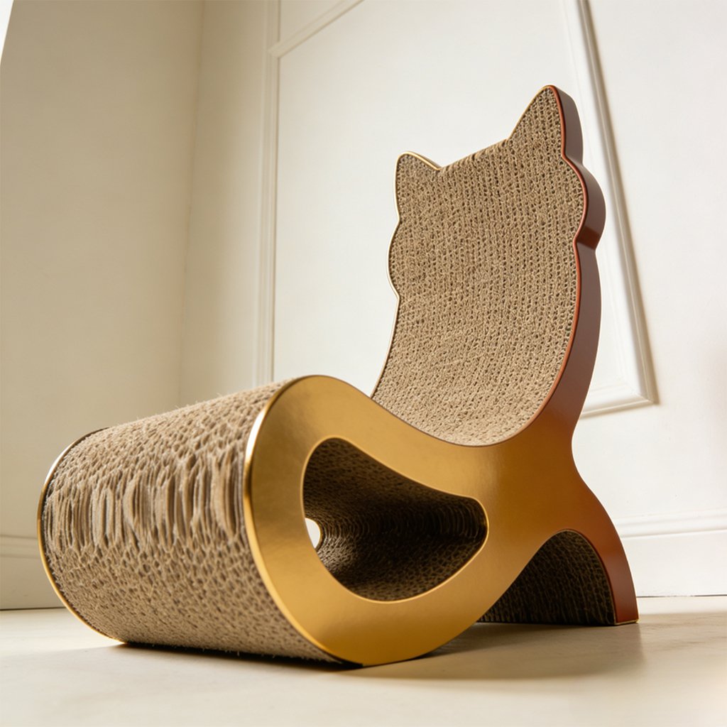 Silla reclinable multifuncional en sala moderna