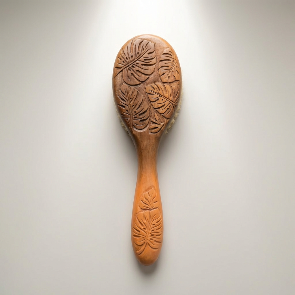 木製ハンドルバスブラシ3本セットの全体イメージ