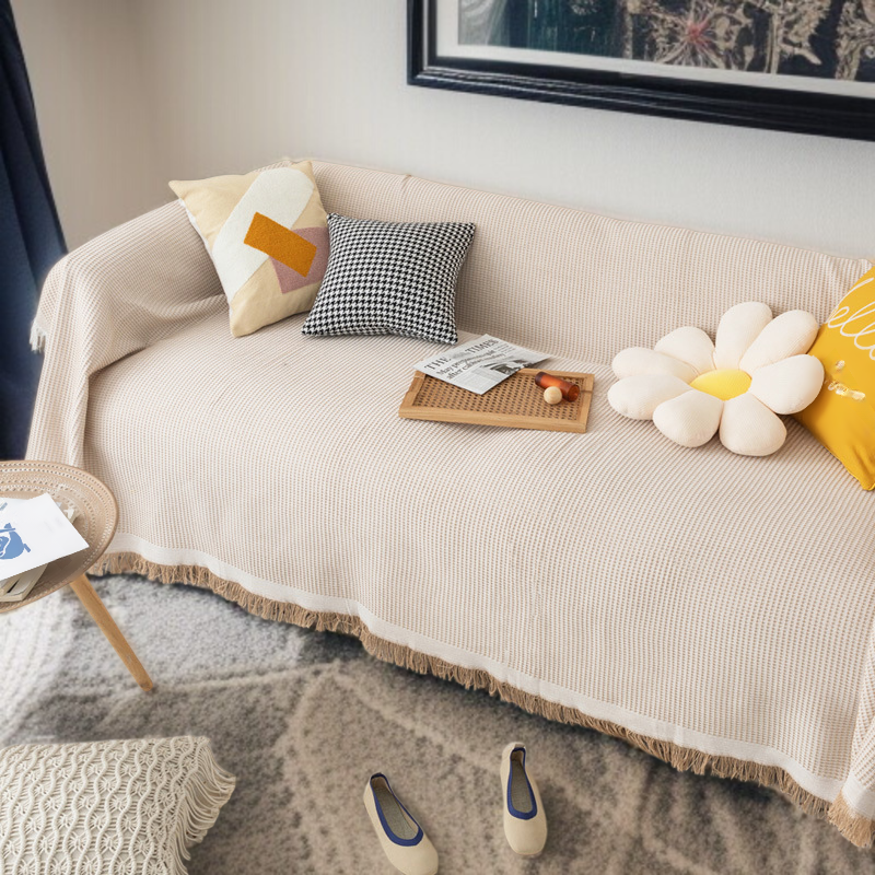 ソファカバーカバーフルカバー綿糸ユニバーサルソファブランケットカバータオル フルカバーソファ