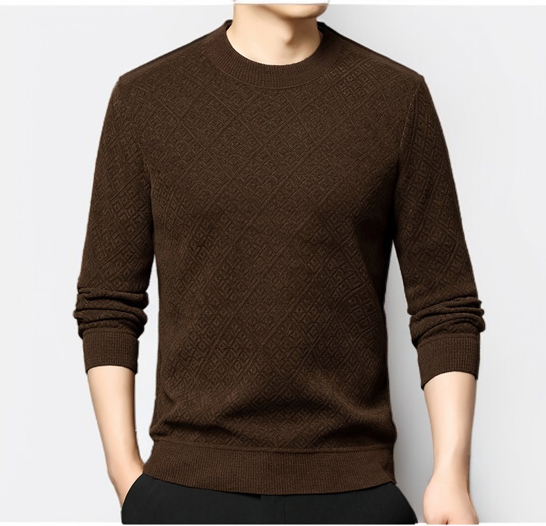 クルーネックデザインのディテール