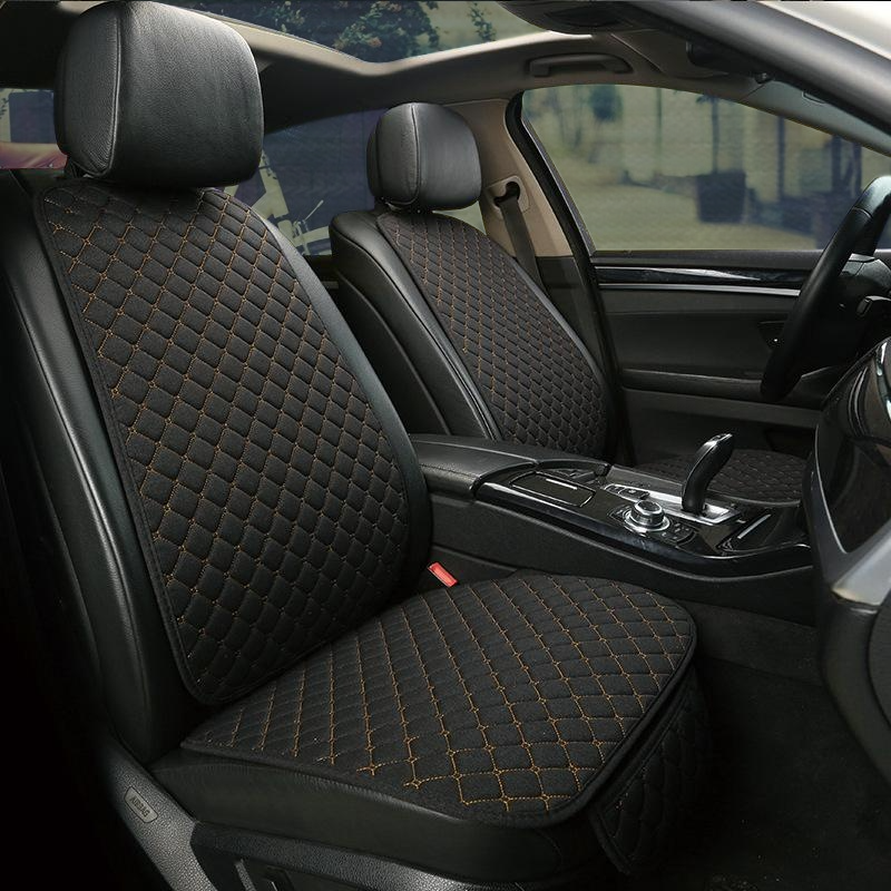 Linen car seat cushion universal car seat cushion car seat cover car seat cushion three piece set se