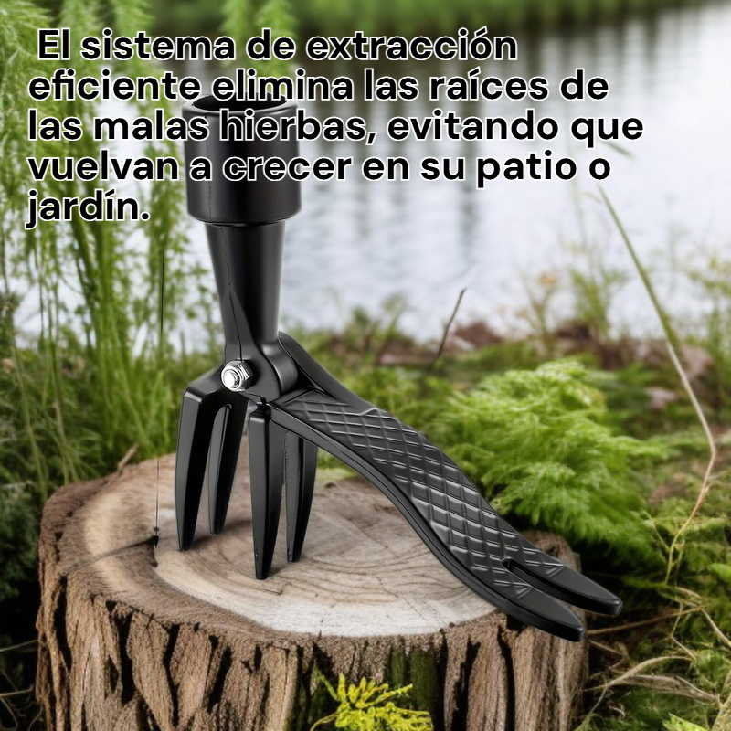 Desmalezadora manual con pedal y 4 varillas