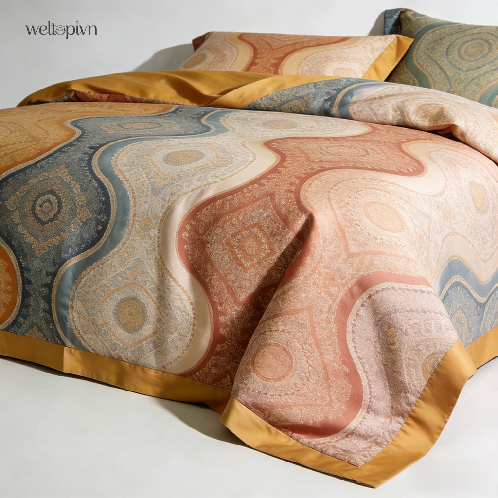 ชุดเครื่องนอน 4 ชิ้น ทำจากผ้าฝ้าย 100% - ผ้าฝ้ายแท้ 100% อ่อนโยนต่อผิวและระบายอากาศได้ดี