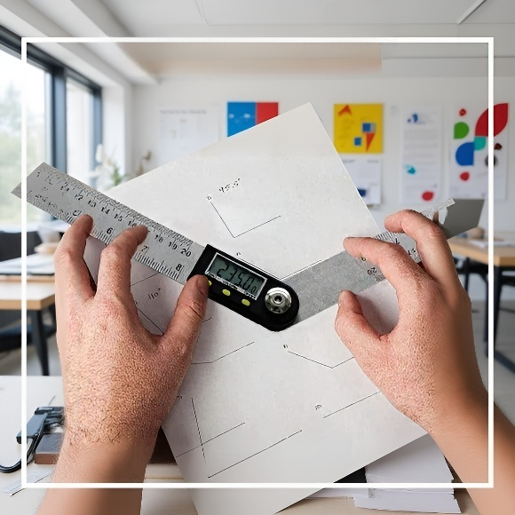 정밀 디지털 각도 측정기 디스플레이 확대