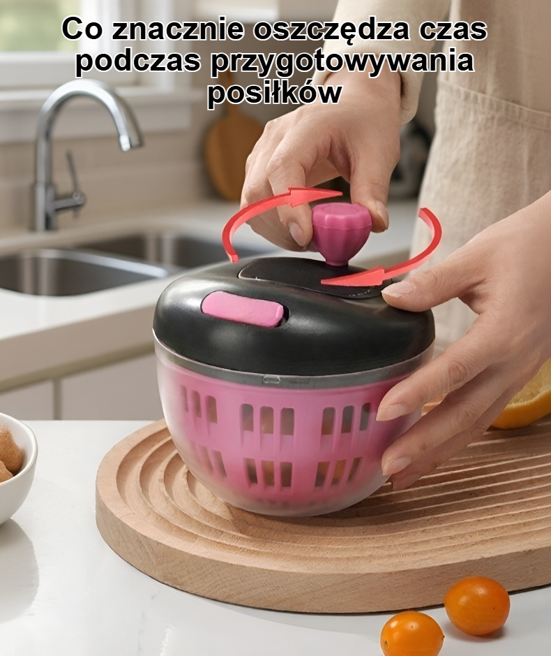 Zbliżenie na wirówkę do mycia owoców