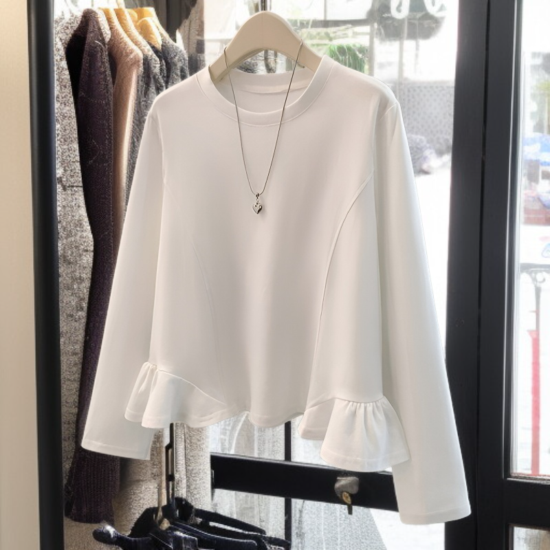 プリンセス風フリル長袖Tシャツ