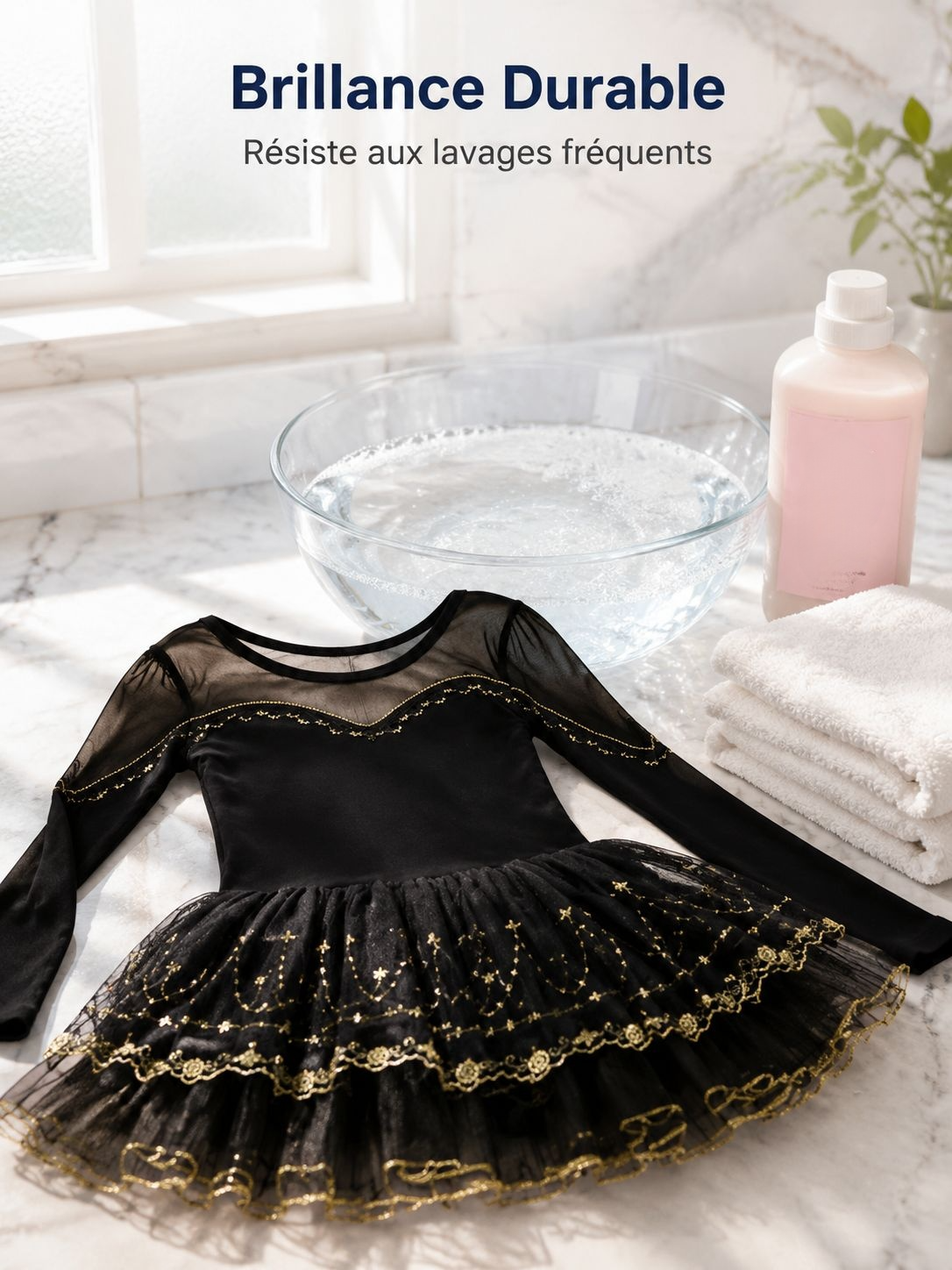 Justaucorps de danse enfant en tissu doux