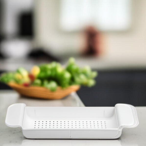 Multifunctional Expandable Bathtub Storage Rack Kitchen Sink Draining Organizer