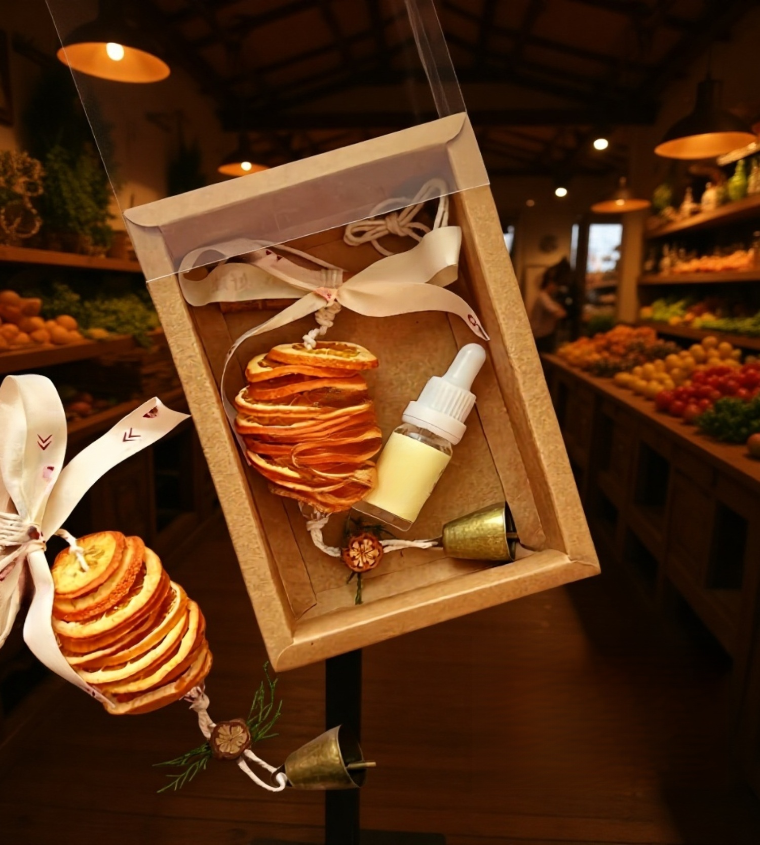 Zbliżenie na design zawieszki zapachowej do samochodu