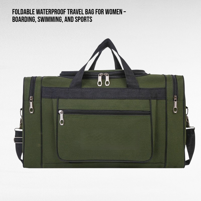 Foldable Waterproof Travel Bag for Women – Boarding, Swimming, and Sports