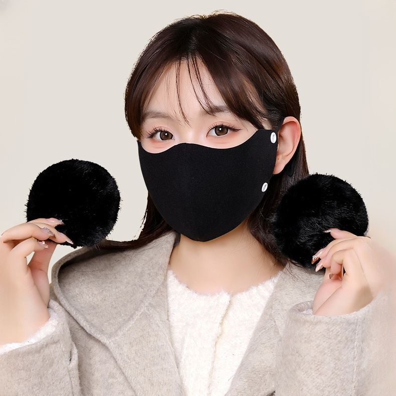 冬季保暖可拆卸二合一护耳口罩