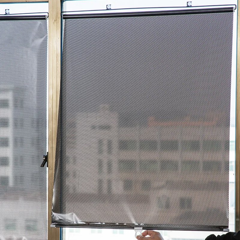 免打孔自動伸縮鐳射隔熱遮陽簾