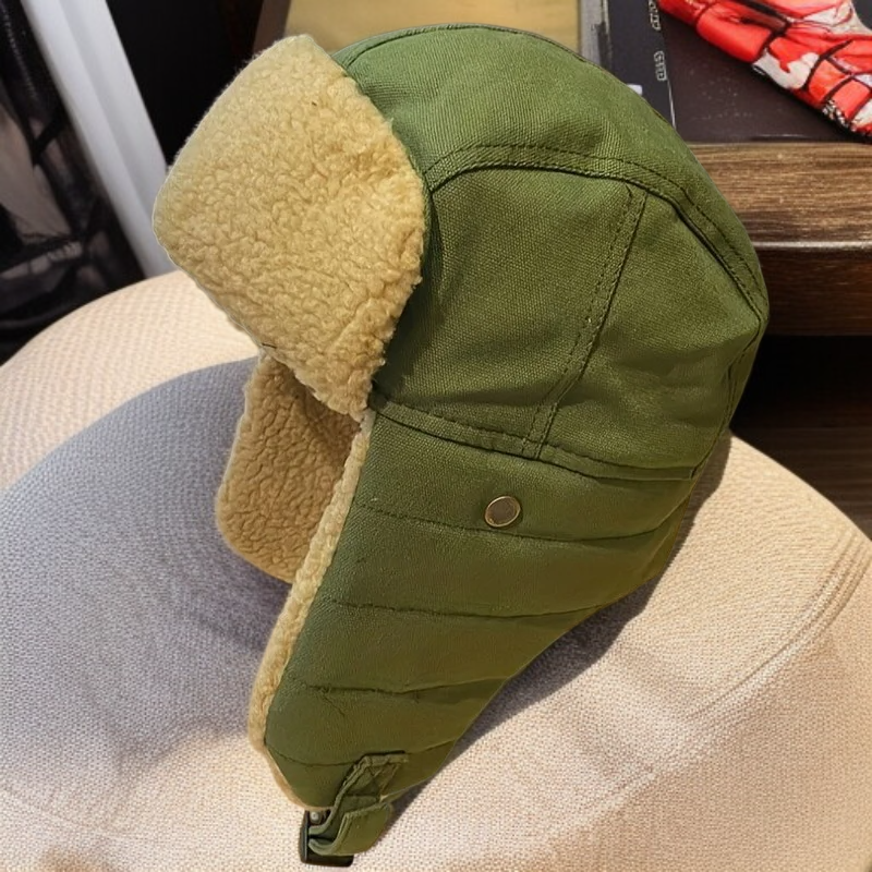  바이커 스타일 겨울 모자