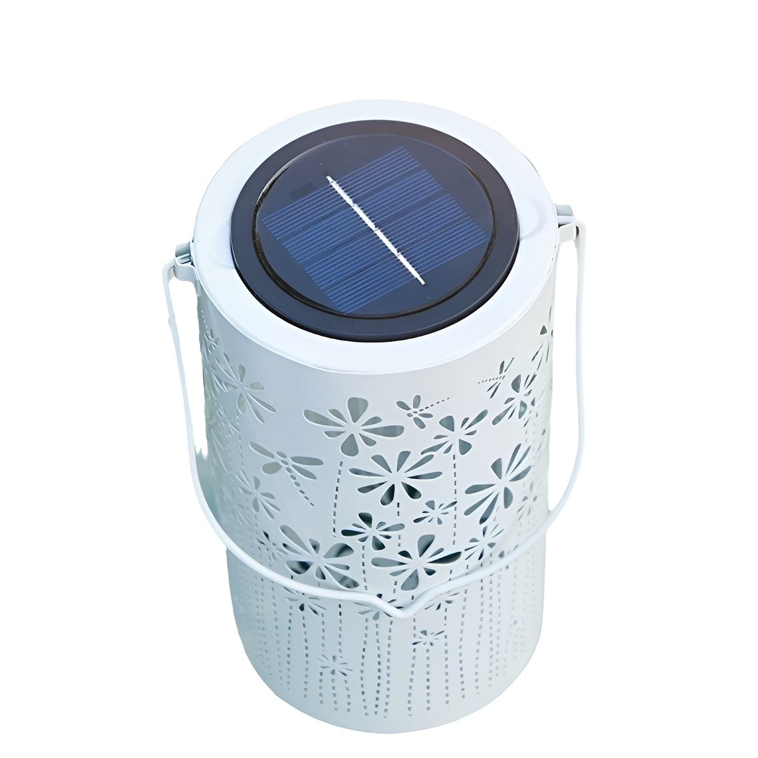 Outdoor solar-powered dragonfly night light