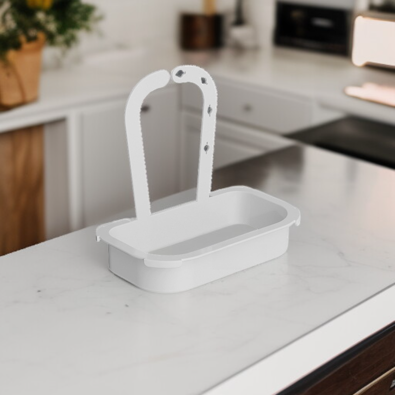 حامل شبكي معلق لتصفية مخلفات الطعام في الحوض، منظم مصفاة للمطبخ