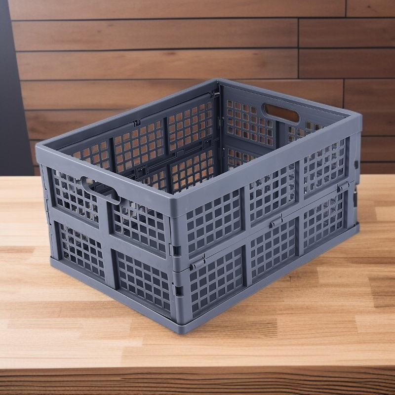 Foldable car trunk storage box