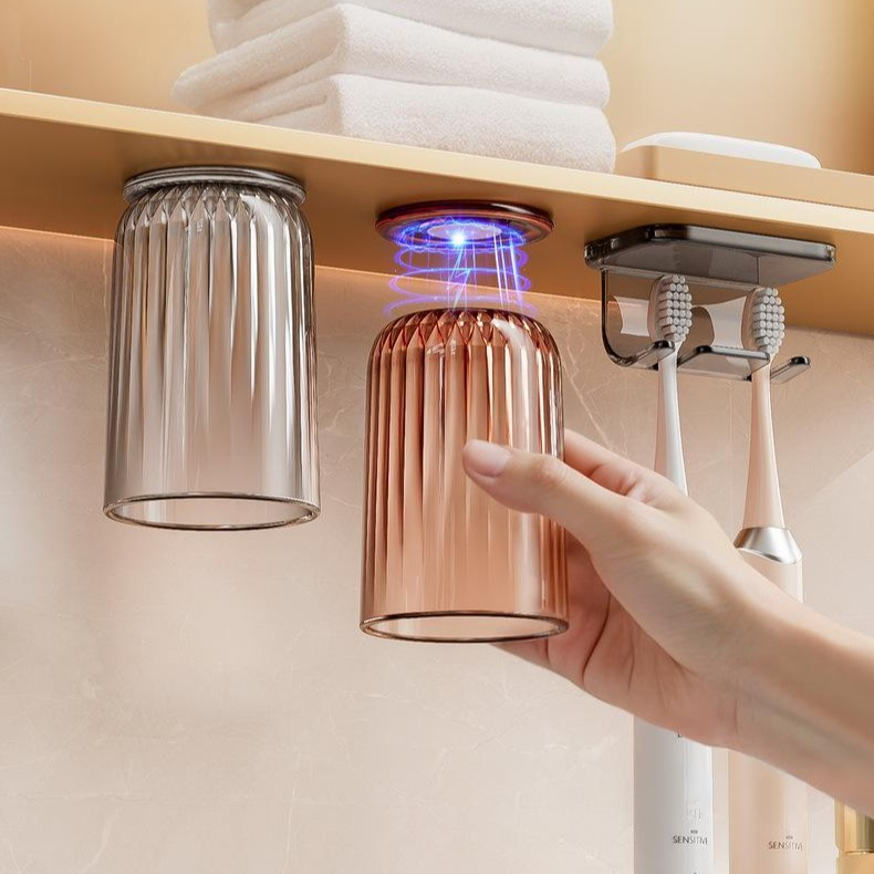 자석 칫솔 홀더 거울 캐비닛