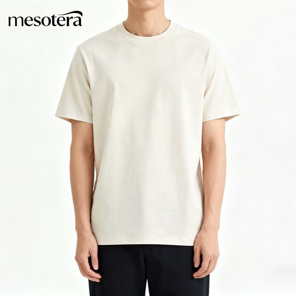 涼しい純綿素材のメンズベースレイヤーシャツ