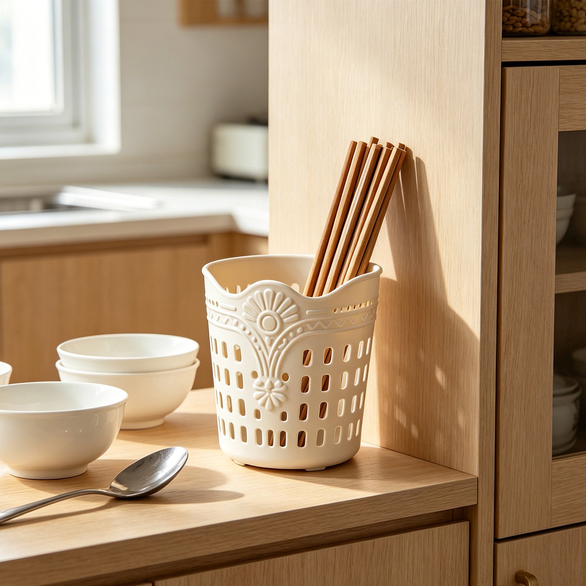 Aluminum Alloy Draining Chopstick Holder