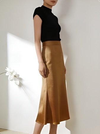 Erschwinglicher Luxus: Drapierter Fischschwanzrock