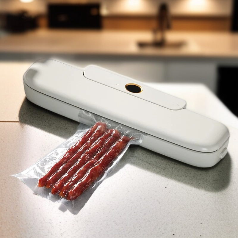 Vakuumversiegelungsgerät für Küche, Lebensmittel-Kompressor + 10 Beutel