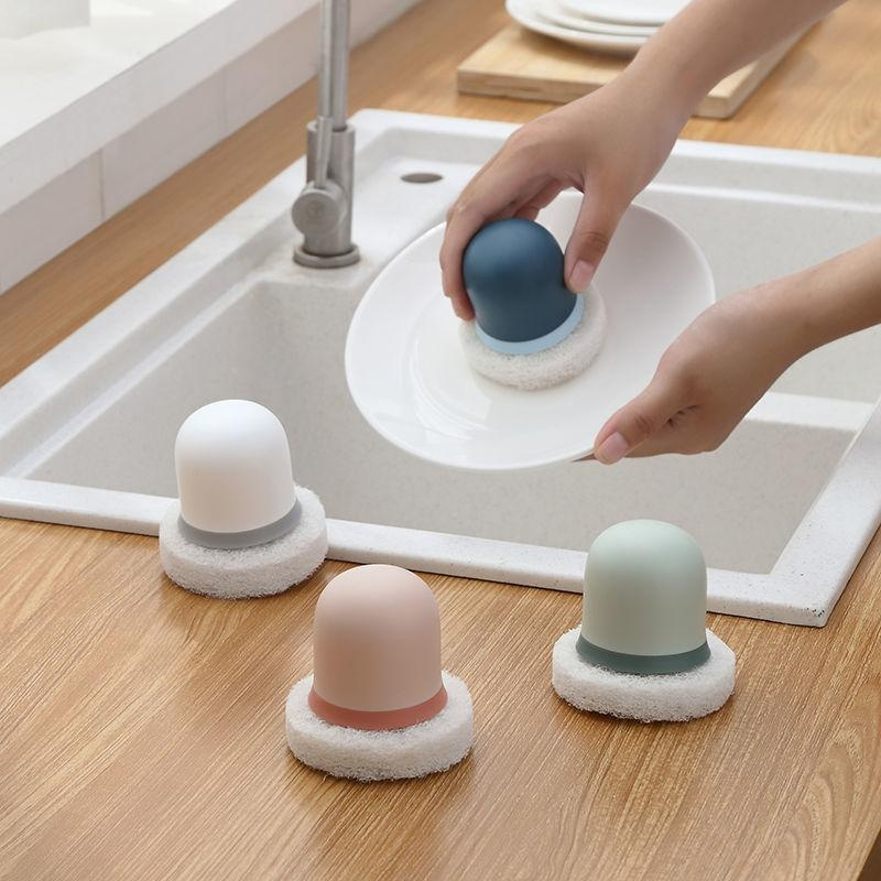 金剛砂多功能帶柄刷鍋神器清潔刷