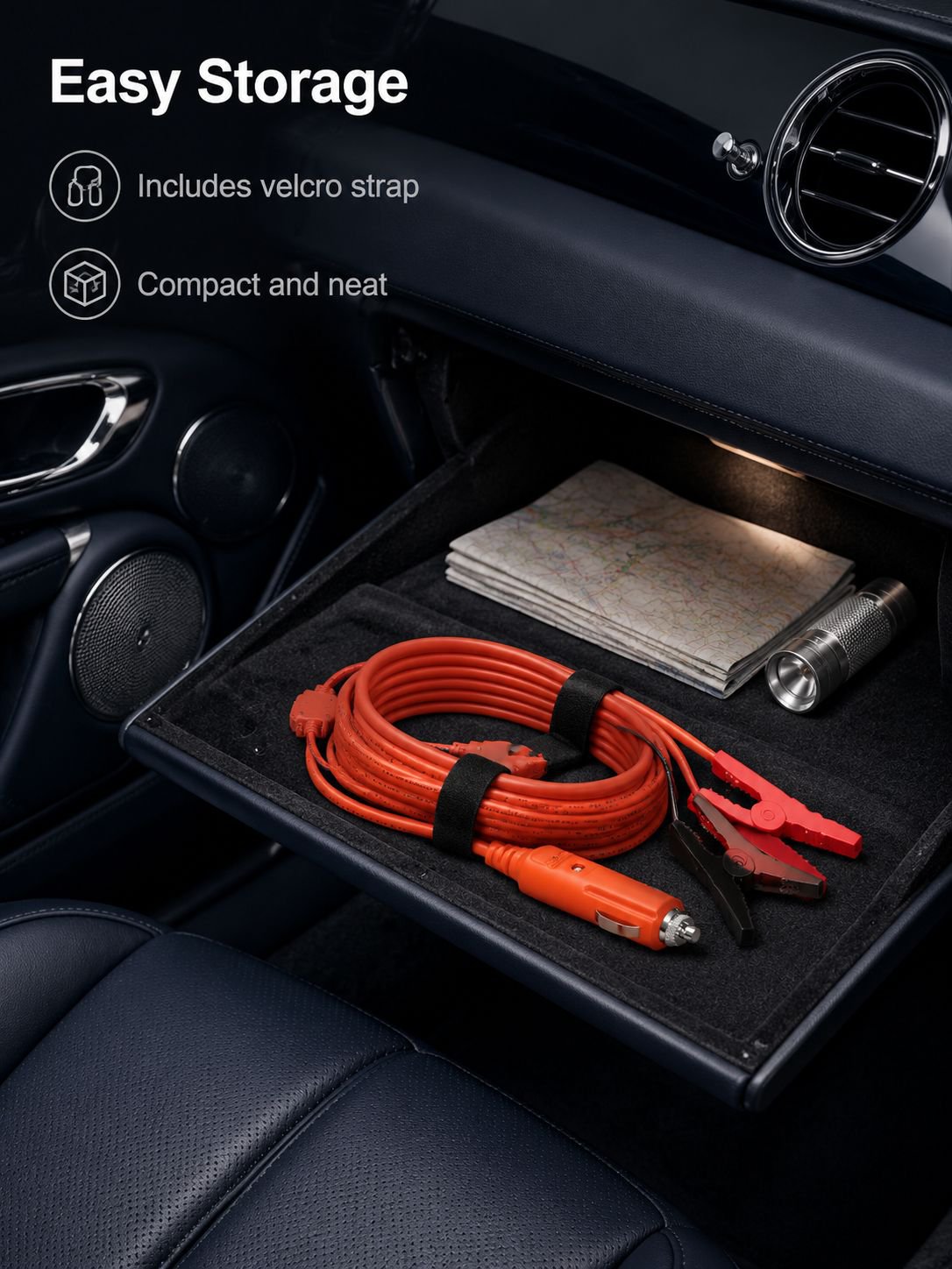 Universal car battery charging cable for all vehicles