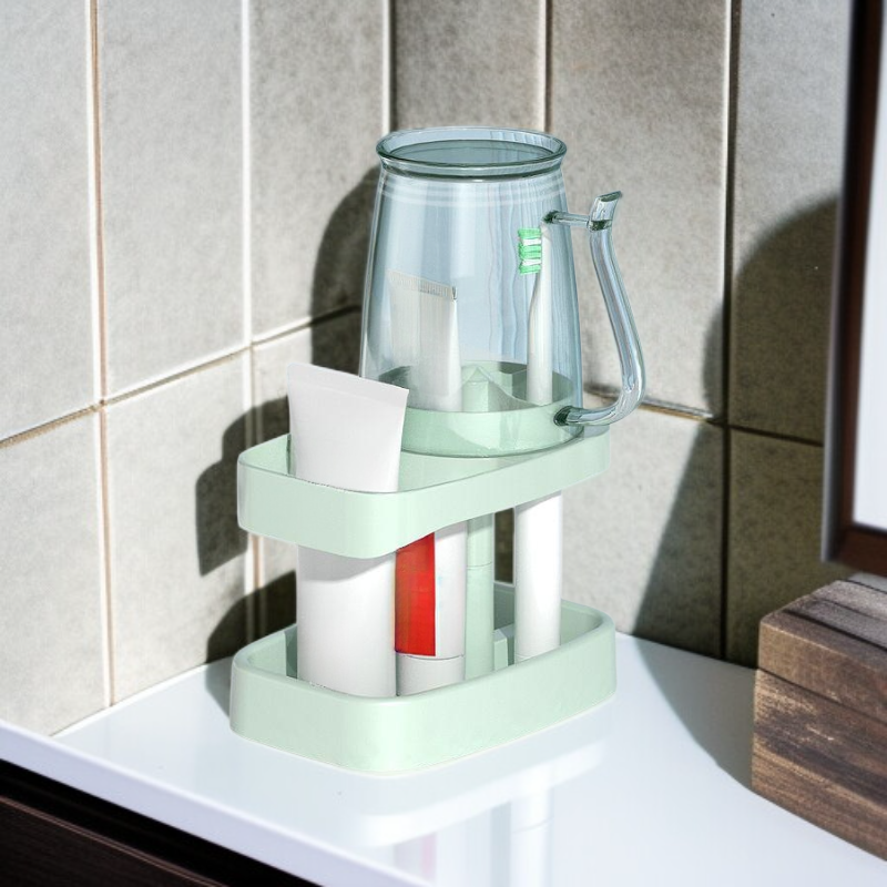 세면컵과 칫솔 세트