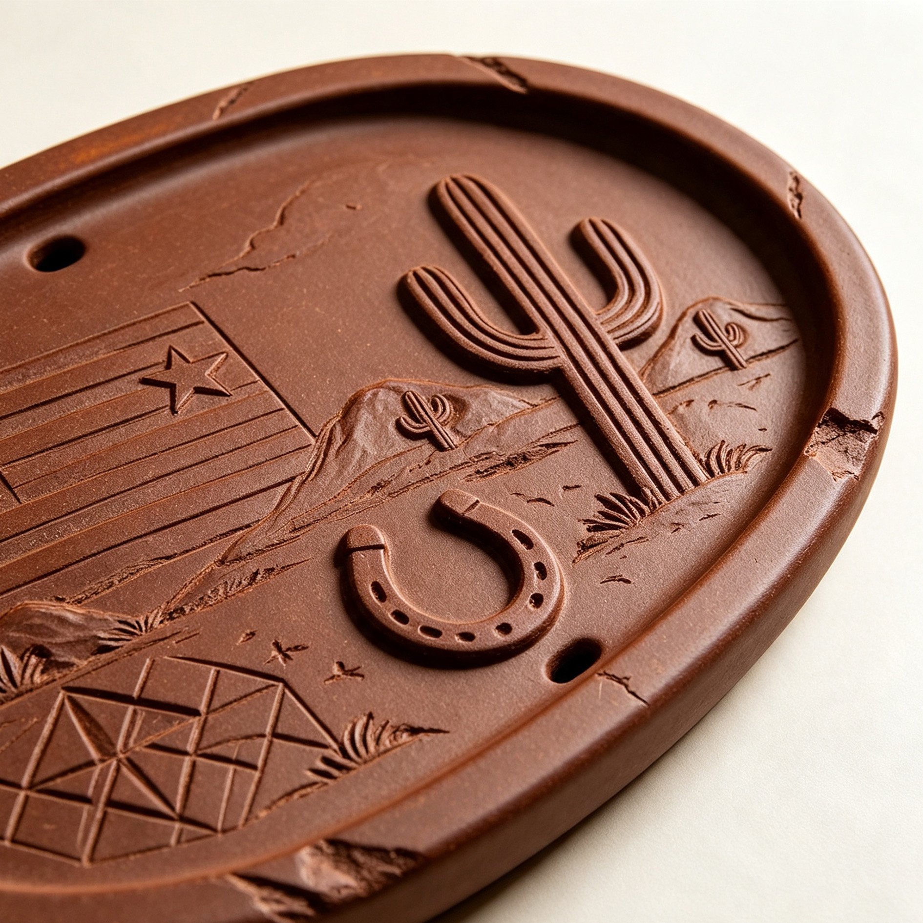 Desert Purple Clay Tea Tray top view
