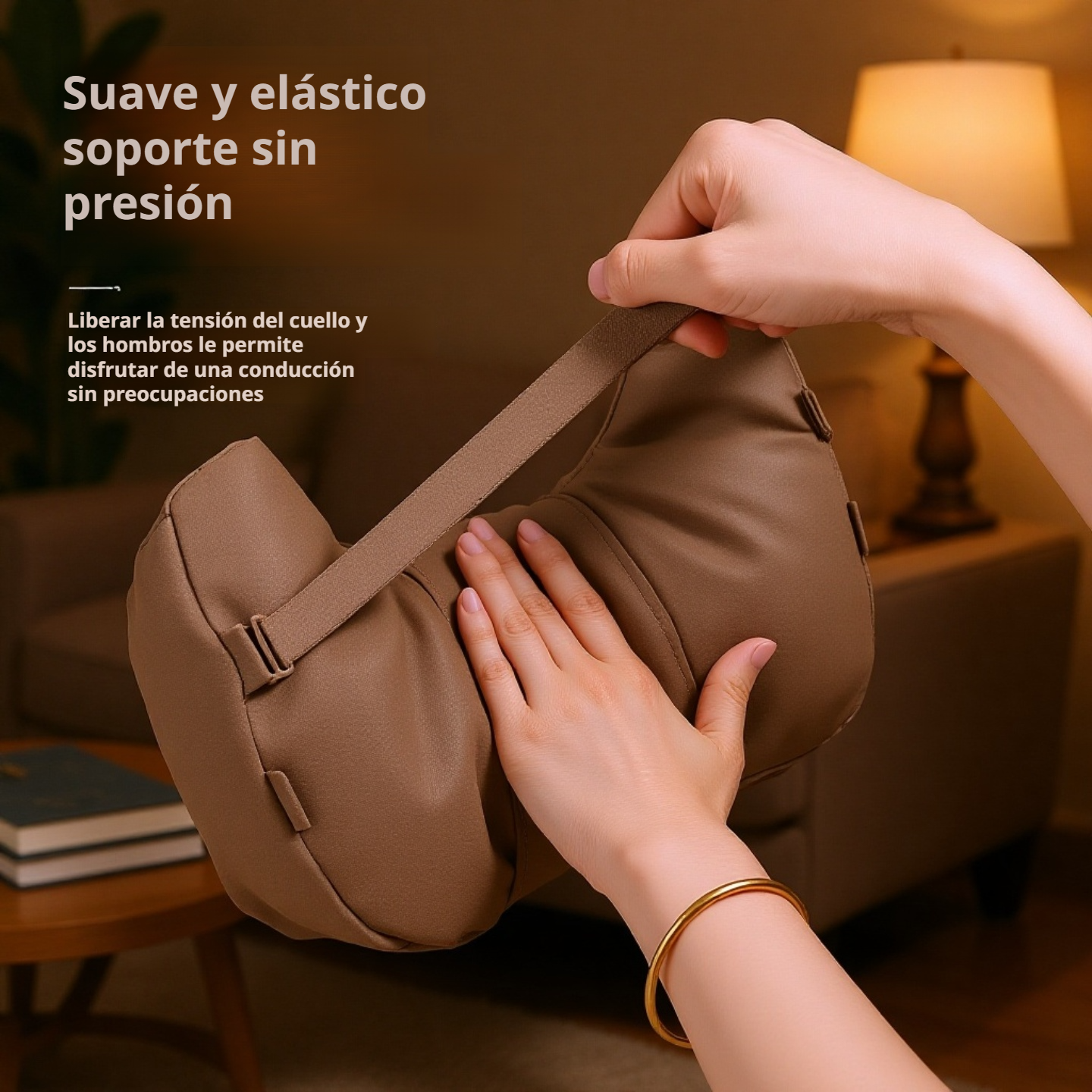 Set de almohadas para asiento de coche Kasdon, soporte para cuello y lumbar, 5 piezas