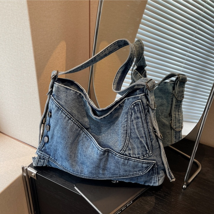 ヴィンテージデニム大容量トートバッグ