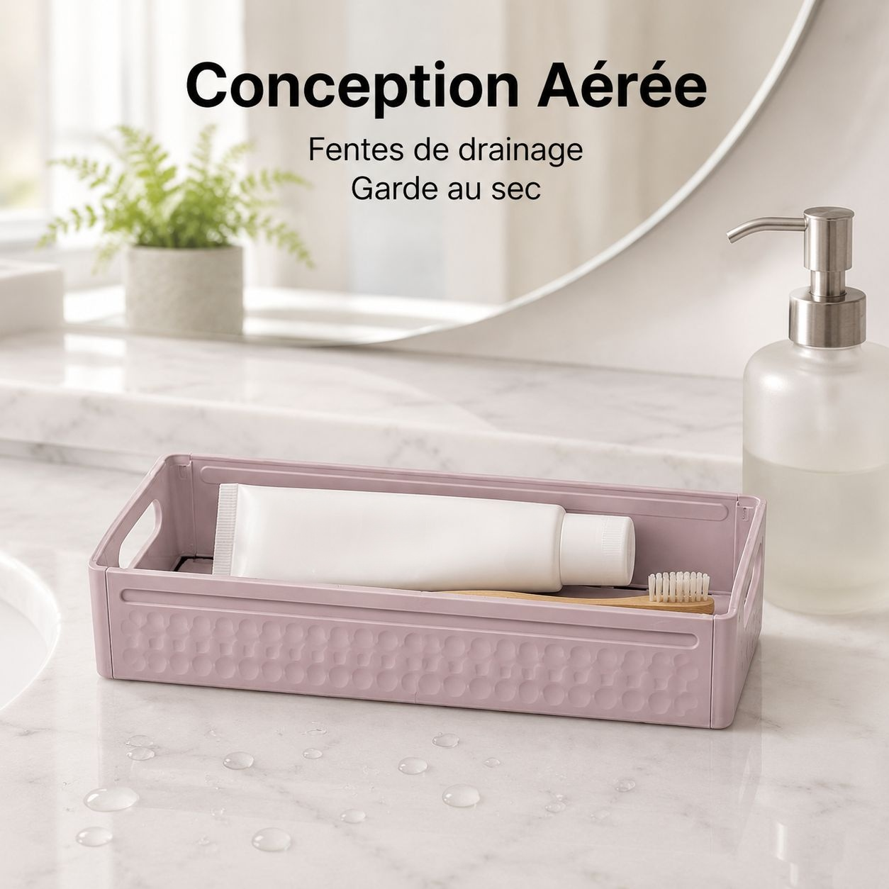 Boîte de rangement de bureau extensible à tiroirs