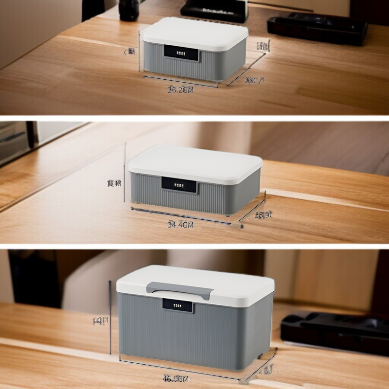 비밀번호 특대형 차량용 수납함 네일 대용량 수납함 자물쇠 대용량 비밀번호 수납함