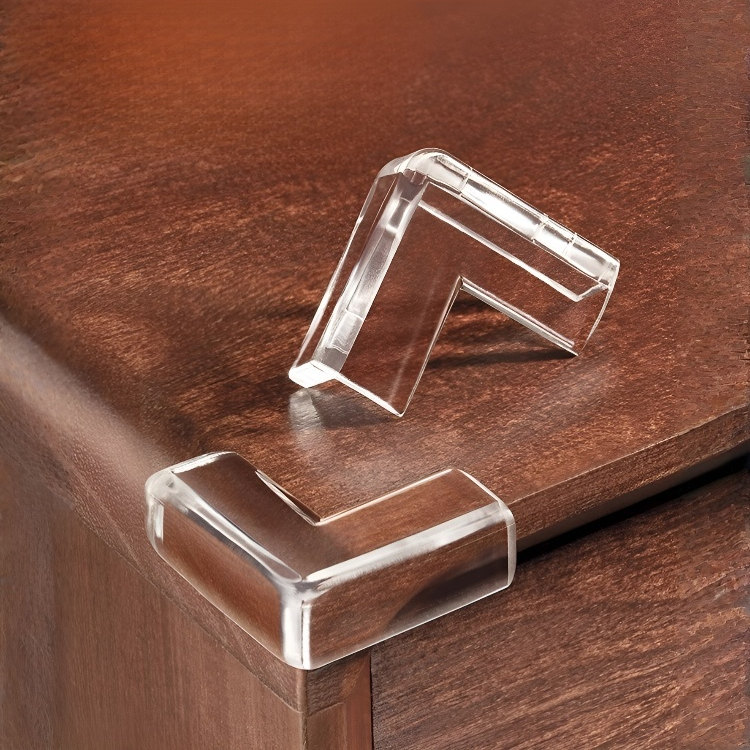 Miếng bảo vệ góc bàn bằng silicon/cạnh bàn/chống sốc/màu trong suốt có keo dán/chống thấm nước và dễ