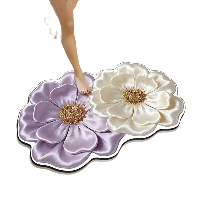 편안한 규조토 나비꽃 발매트