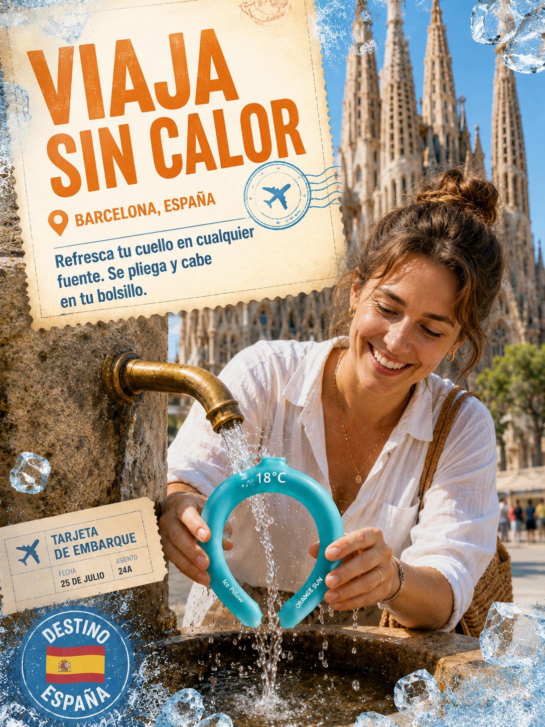 Cinturón de hielo para proteger del calor