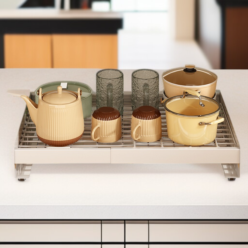 주방 서랍형 확장 배수 그릇 바구니 무타공 풀아웃 바스켓
