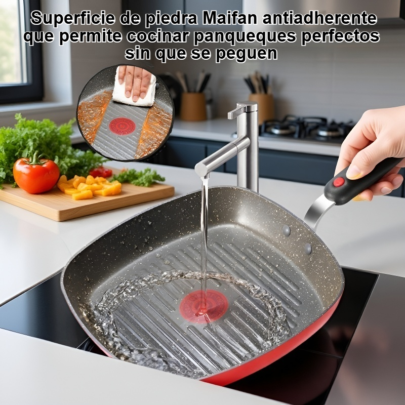 Imprescindible para hacer deliciosos panqueques: Sartén antiadherente de piedra Maifan