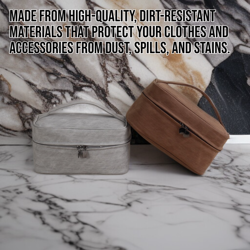 Multi layer dirt resistant wash and storage bag