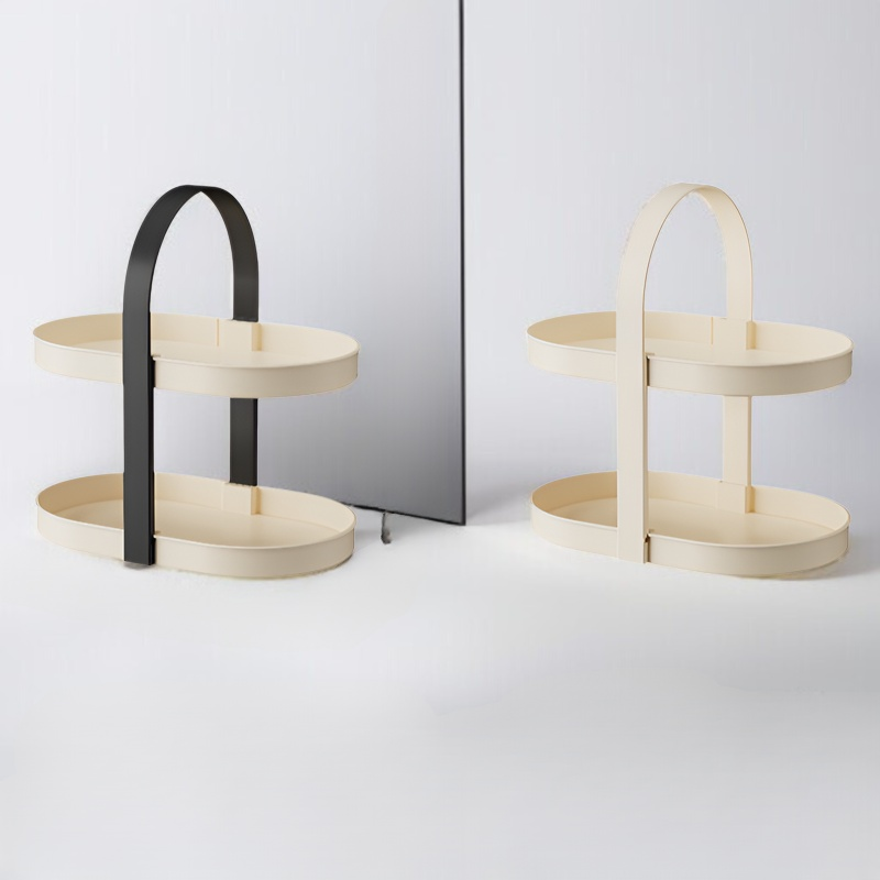 ティーカップマグコーヒーカップデスクトップティーテーブルカップホルダー防塵軽量高級シンプル多層パンチフリーフロア収納ラック