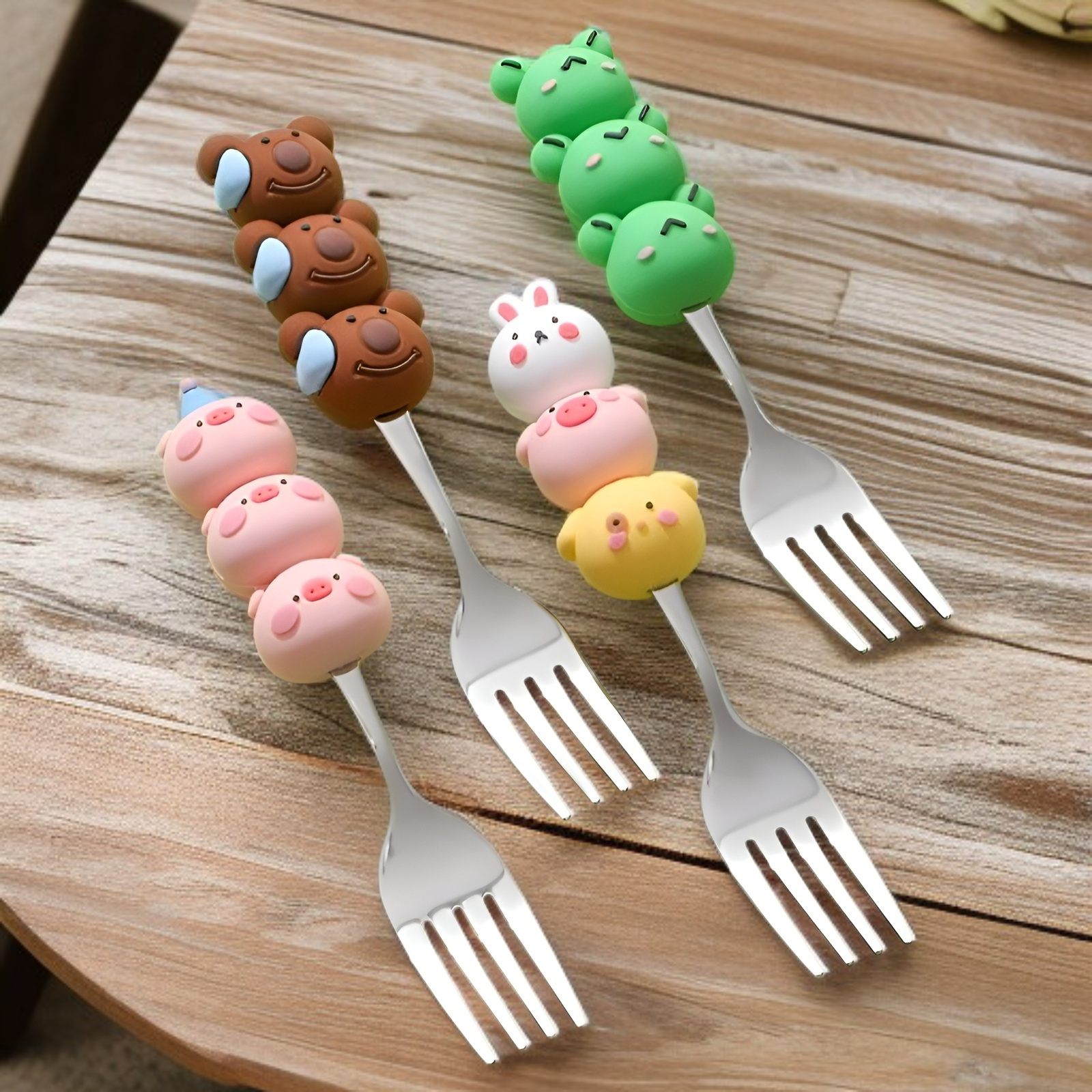 304ステンレス鋼製・長持ちするキッズカトラリー