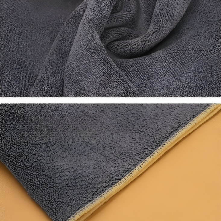 Gruby, dwustronny ręcznik zamszowy do mycia samochodu