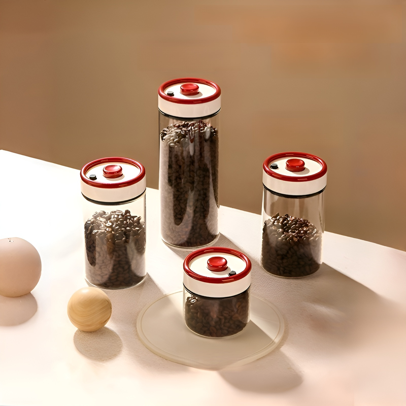 コーヒー豆密閉タンク負圧真空食品グレードガラス瓶紅茶コーヒー粉末貯蔵タンク貯蔵タンク