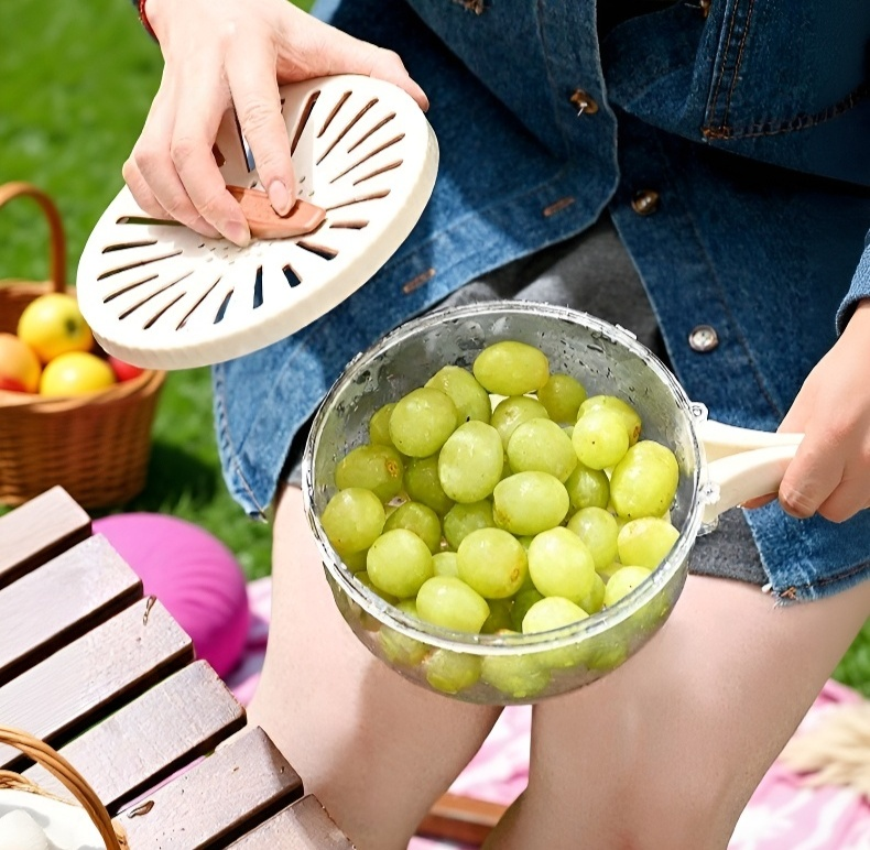 Organizador de utensilios con drenaje eficiente