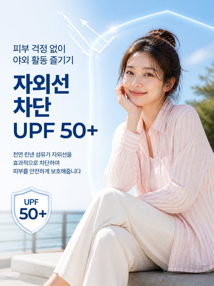프렌치 린넨 스트라이프 셔츠